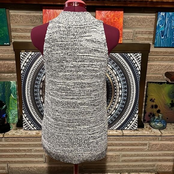 Gap Marled Sleeveless Mock Turtleneck Sweater Size Small - Picture 4 of 8